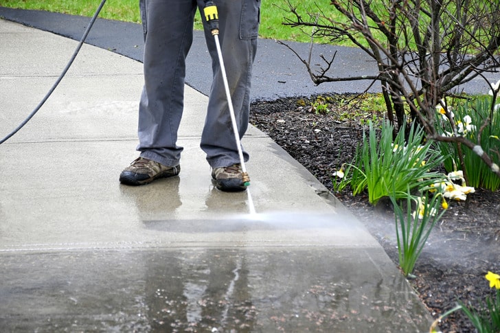 Pressure-Washing-Sidewalk (1) Brevard Screen Enclosures